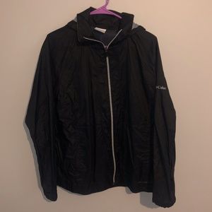 COLUMBIA SWITCHBACK HOODED RAIN JACKET SZ LARGE
